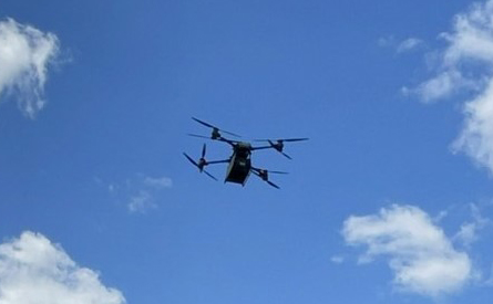 新型の物流運搬ドローン(DJI製 FlyCart30)を導入