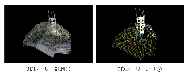 【インフラ】原子力発電所　隣接斜面の3D計測